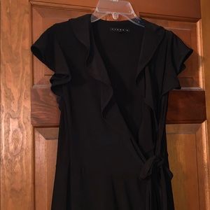 Black wrap dress medium